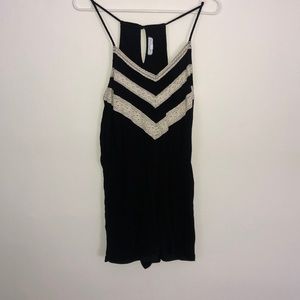 Black Socialite Romper